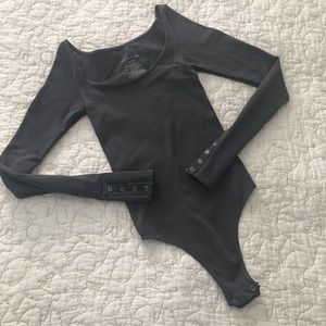 EUC Free people grey bodysuit size xs/s